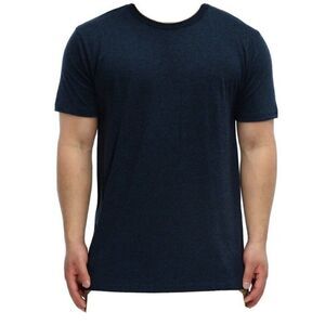 new star active mens navy blue crew neck short sleeve top t shirt large